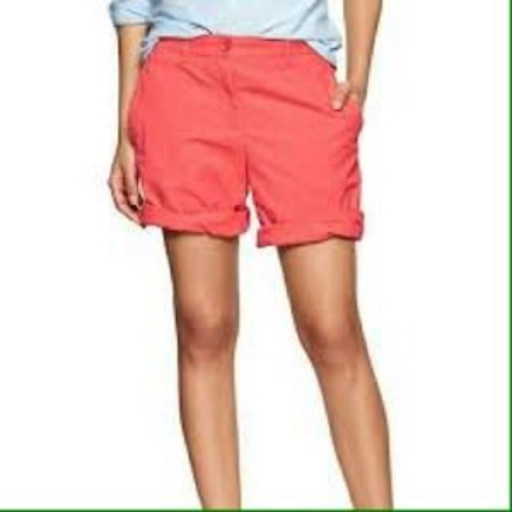 Gap Boyfriend Roll-up Khaki Shorts